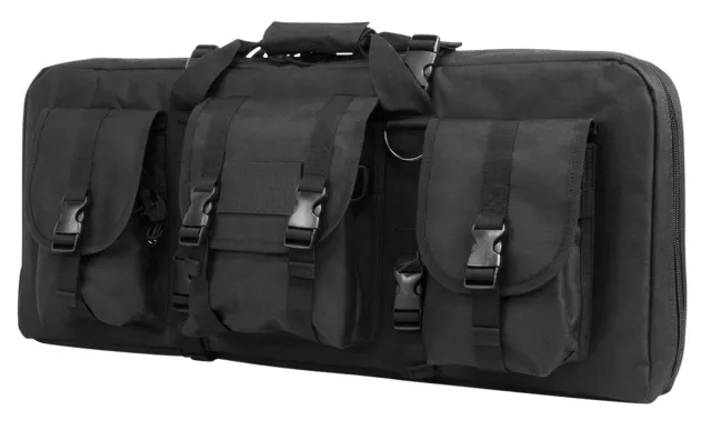 NcStar CVCPD2962B28 SubGun Case 28 in Black PVC 2 Gun Capacity - NcSTAR