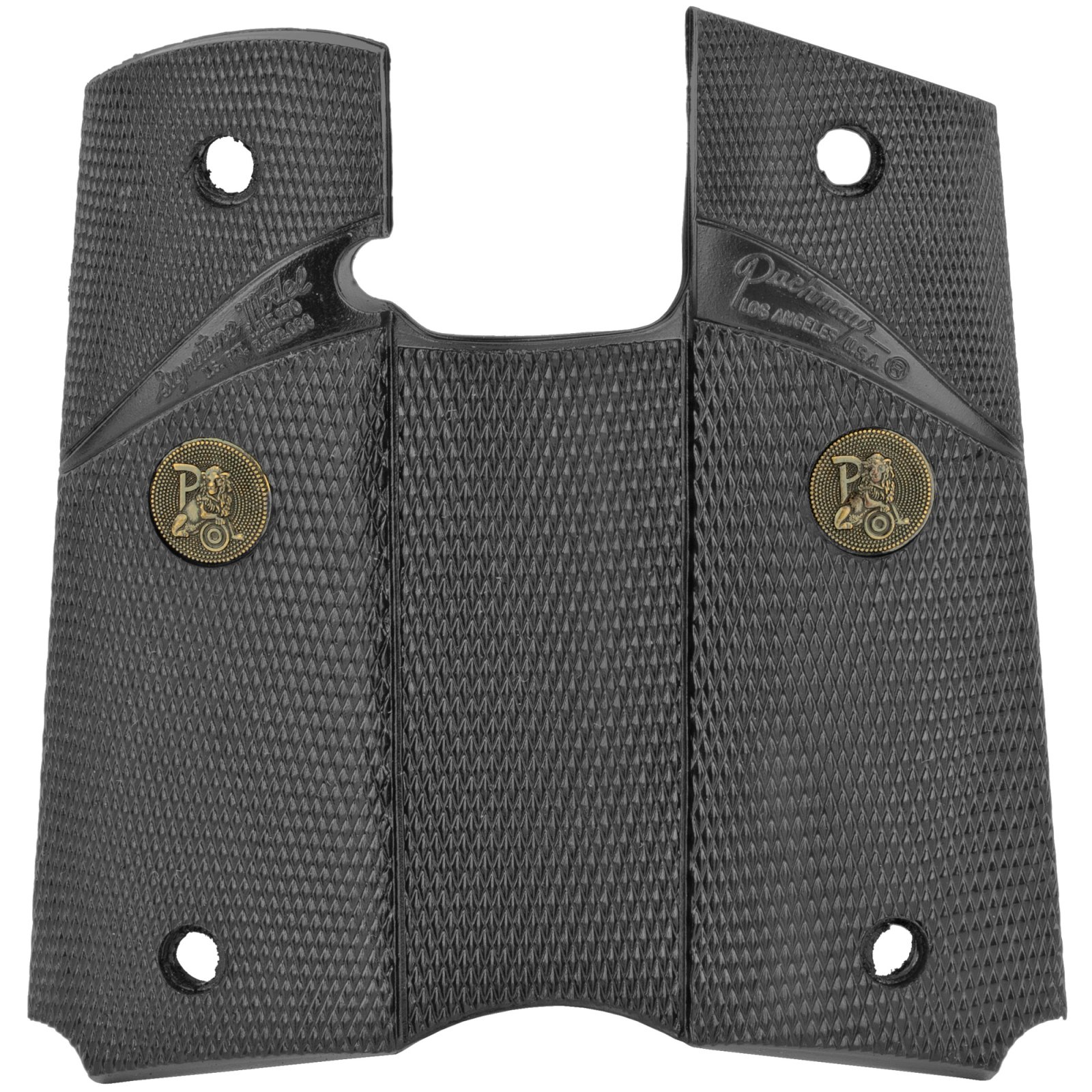 Pachmayr 02921 Signature Grip Wraparound Checkered Black Rubber 1911 - Pachmayr
