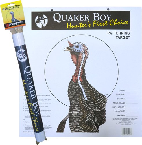 Quaker Boy Turkey Patterning Target 20"x20" Paper Rolled 10 Pack - Quaker Boy