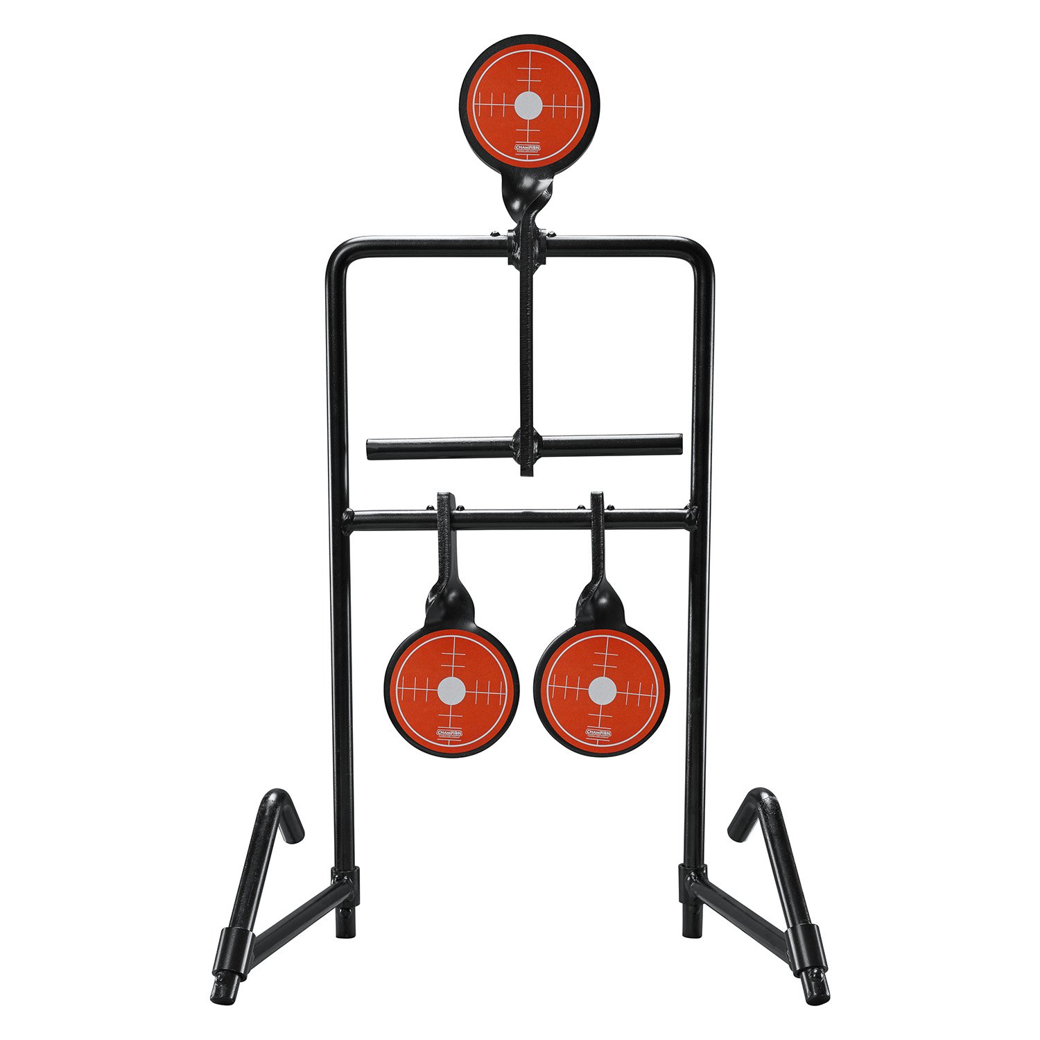 Champion 40870 Triple Gong Auto Reset Target Black/Orange Steel 3-Set - Champion