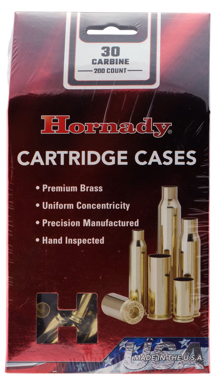 Hornady 8650 30 Carbine Unprimed Cases 200 Count Brass - Hornady - 30 M1 Carbine