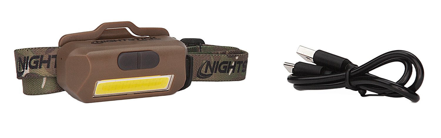NightStick USB-4510F 250 Lumen Multi-Flood Headlamp FDE 35/60/250 LUMENS - NightStick - 35/60/250 LUMENS