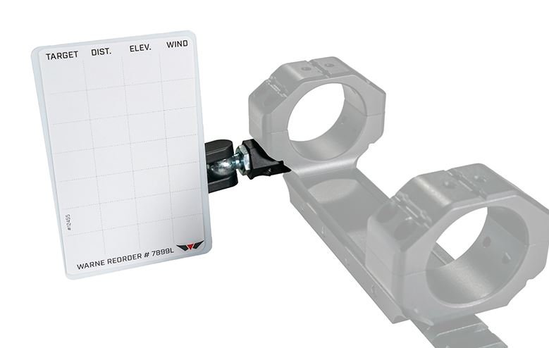 Warne Skyline Precision Mount Data Card Holder Matte Black 7854M