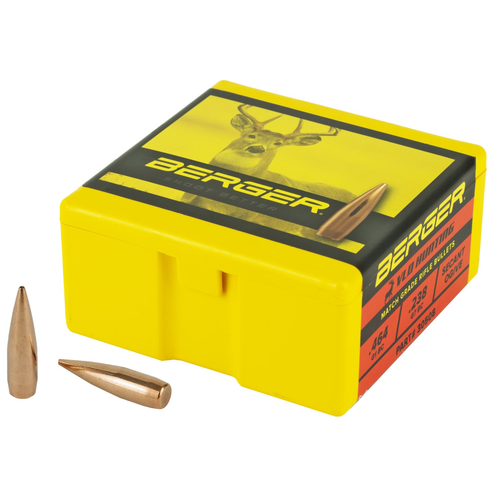 Berger Bullets VLD Hunting .308 Caliber 155gr 100 Box 30508 - Berger Bullets - .308