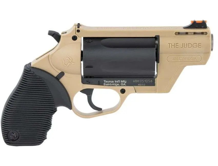 Taurus Judge Public Defender .45 Colt/.410 Bore 2.5 in FDE 5 Round Revolver - Taurus International Manufacturing, Inc. - 410 Bore | 45 Colt