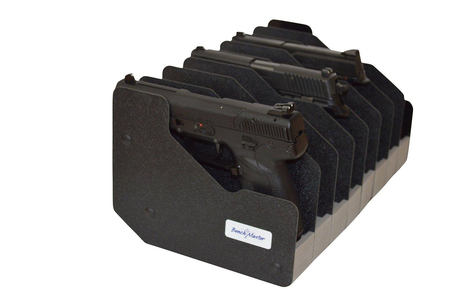 Altus BMWRM18 BenchMaster Eight Gun Vertical Pistol Rack, Lightweight - Altus Brands Llc - Pro-Ears