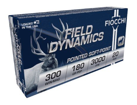 Fiocchi 300Wmb Field Dynamics 300Winmag 180Gr PSP Interlock BT 762344709062 - Fiocchi - 300 Win Mag