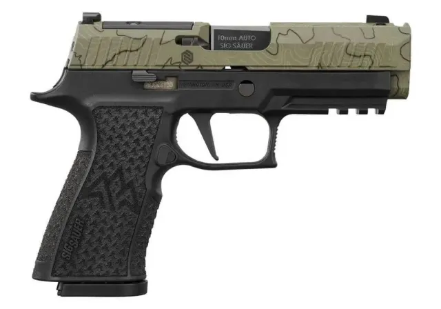 Buy Sig Sauer P320XTEN 10MM 15+1 X-Ray3 Sights Moss Green Cerakote Slide online