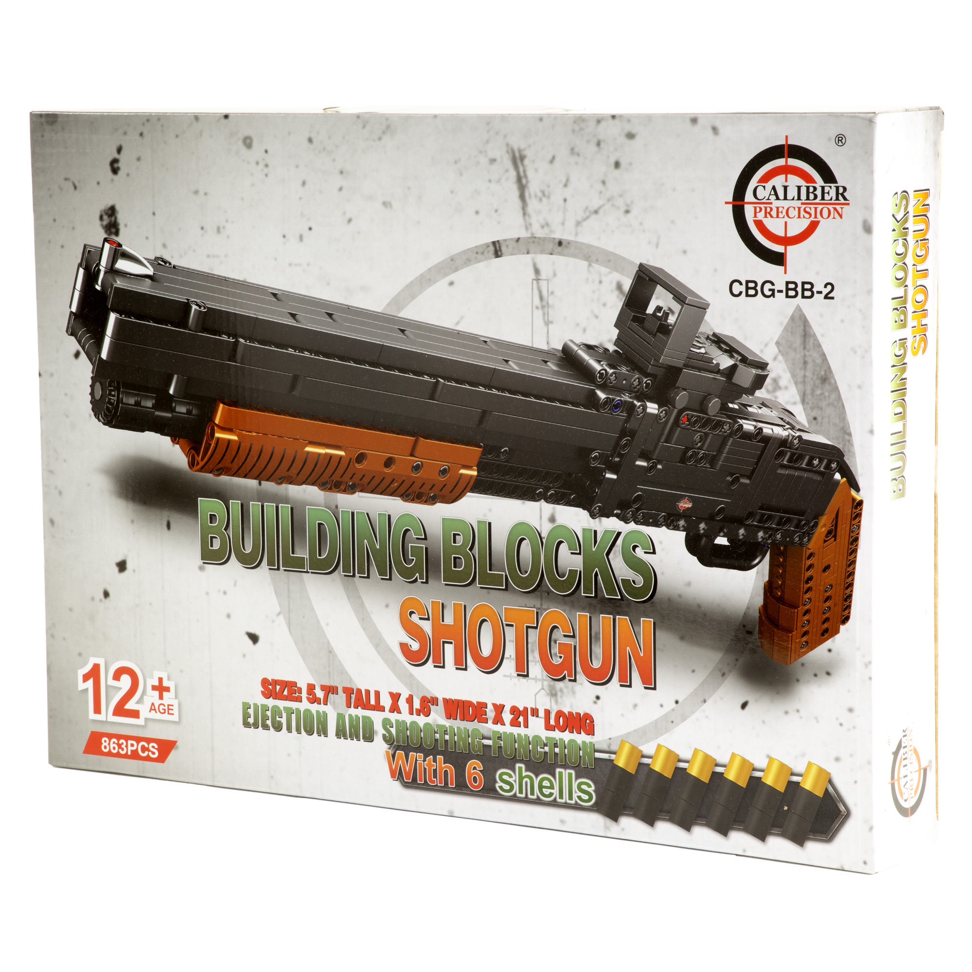 Buy Remington CBGBB2 Building Blocks Shotgun, 21" Black/Brown, 863 Pieces online