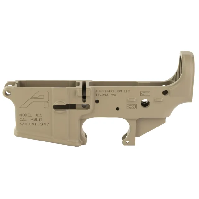 Aero Precision Stripped Lower Receiver Multi Caliber Flat Dark Earth Cer...
