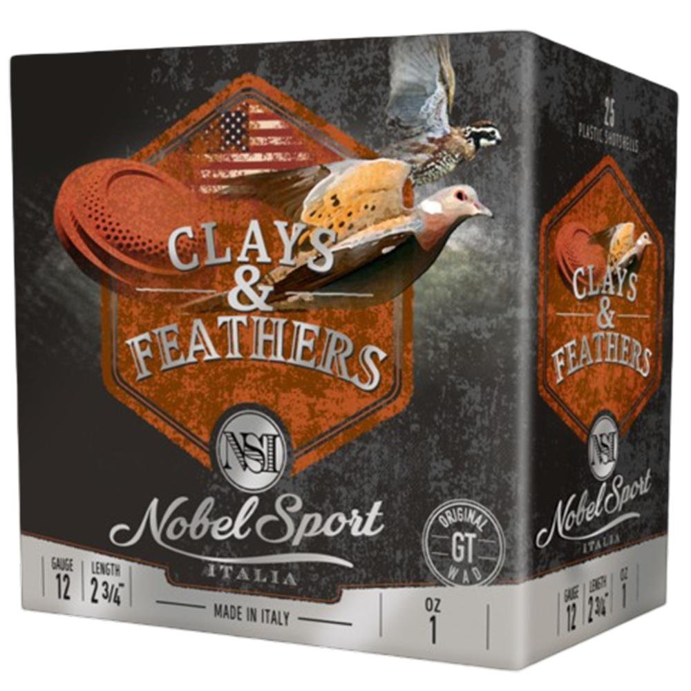 Buy Eurosports Nobel Sport Clays & Feathers 12ga 2-3/4 1oz #7.5 250rd Case online