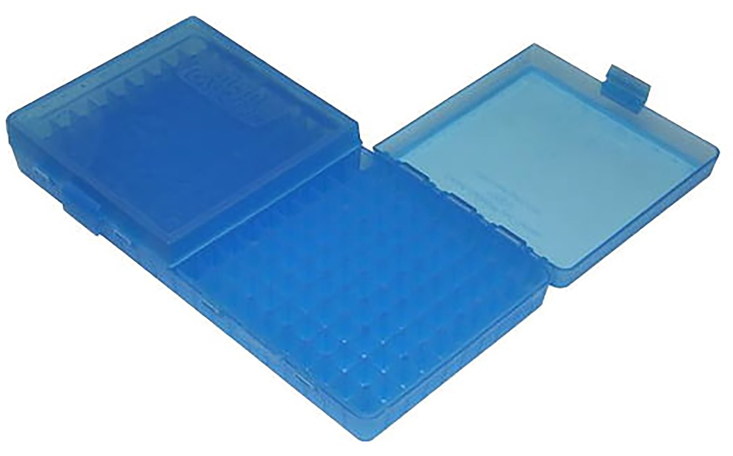 MTM Case-Gard P2004524 200 Rounds Clear Blue Polypropylene Ammo Box - MTM Case-Gard - 40 S&W