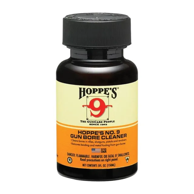 Hoppes No. 9 Gun Bore Cleaner 5 oz. Bottle - Effective and Easy to Use - Hoppe's