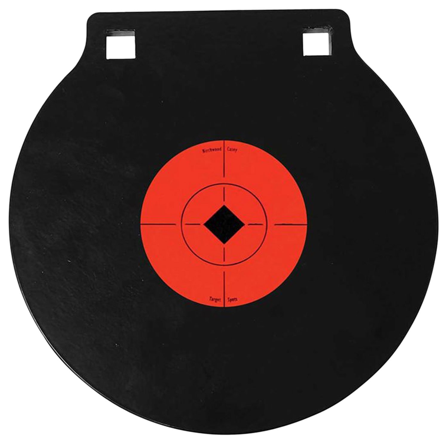 Birchwood Casey 47604 World of Targets 8 In AR500 Steel Gong Black/Orange - Birchwood Casey - 8"
