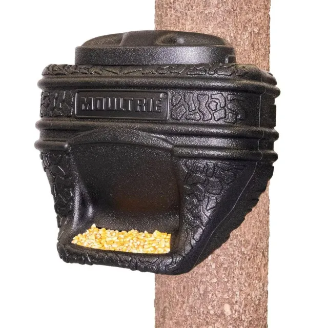 6-Gallon Gravity Feed Bin for Wildlife - Strap Attachment, No Batteries Needed - Moultrie