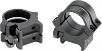 Weaver 49047 Quad Lock Detachable Rings 1 in High Matte Black Aluminum - Weaver - 1"