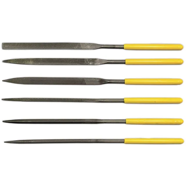 Otis Pro+ Gunsmithing File Set, 6-Piece Steel Needle Files, 5.5" Long - Otis Technology