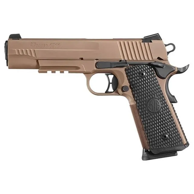 Sig Sauer 1911 Emperor Scorpion 45 ACP 5" 8+1 FDE PVD Stainless Steel