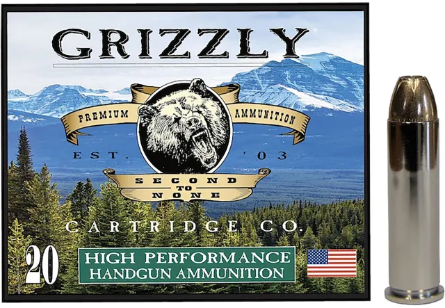 Buy GRIZZLY GC357M9 .357 Mag 148gr Jacketed Hollow Point 20/Box online
