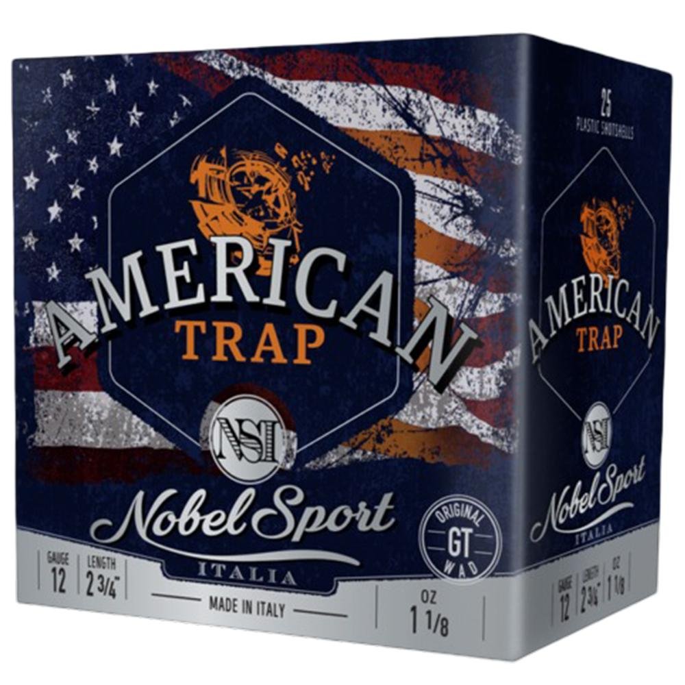 Buy Eurosports LLC Nobel NSI American Trap 12ga 1-1/8oz 1145fps #8 25ct online