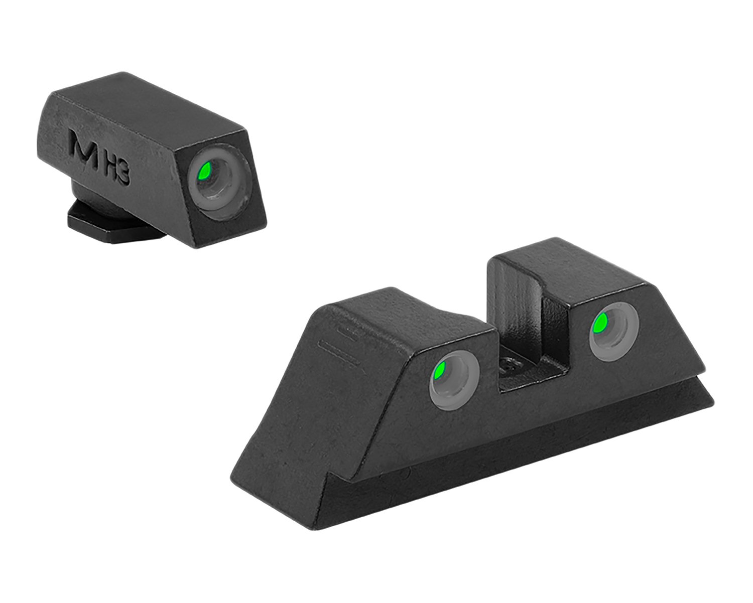 Buy Meprolight Tru-Dot Night Sight Set Glock 10mm 45 ACP Green Front/Rear online