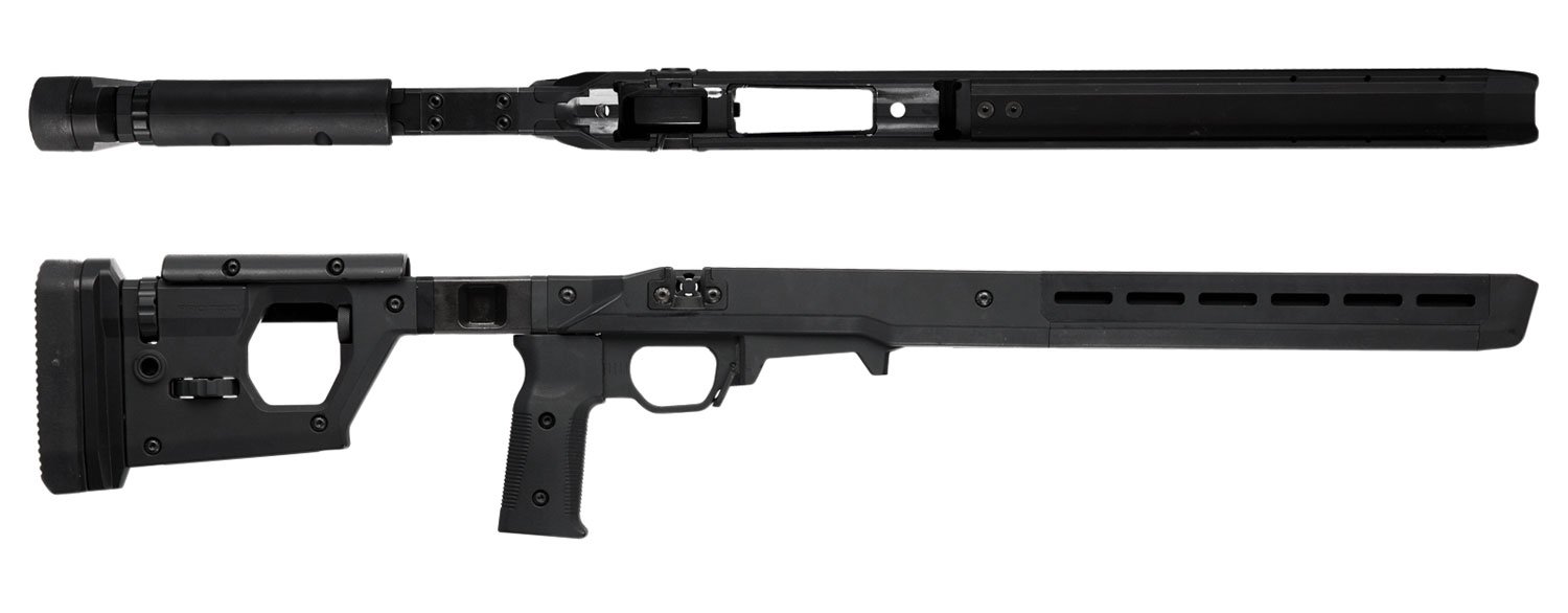 Magpul MAG997-BLK Pro 700 Stock Fixed Aluminum Bedding Black Synthetic - Magpul Industries