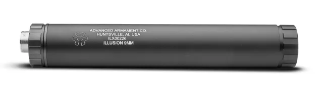 AAC 64114 Illusion 9 Silencer 9mm Black Anodized/PVD 7.88" A.S.A.P. System