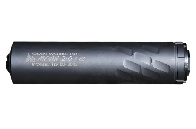 Odin Works SUP-MOAB-2.0-7.62-BLK Moab 7.62mm 1.625" Black Steel 5/8"x24