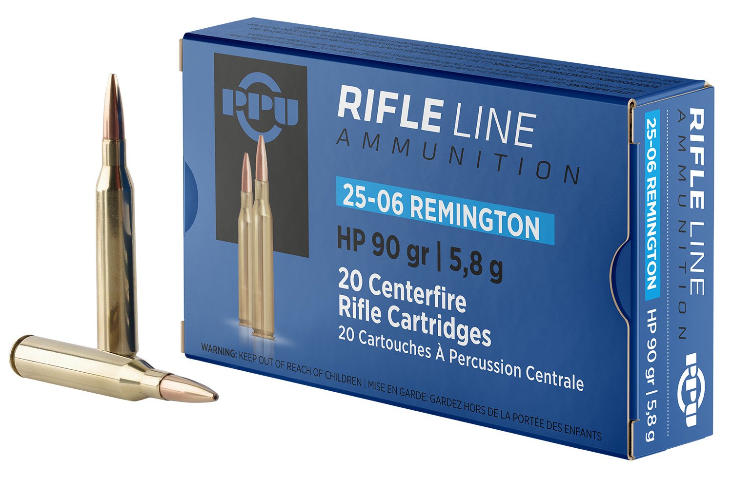 Buy Prvi Partizan PPU PP2506H 25-06 Remington Hollow Point 90 Grain 20 Rounds online