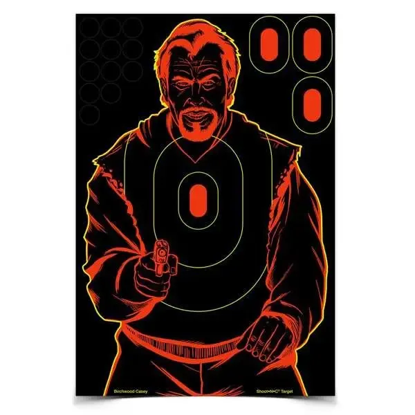 Birchwood CASEY Shoot-N-C 12x18in 5 Bad Guy Targets 75 Pasters (34645) - Birchwood Casey - 12" X 18"