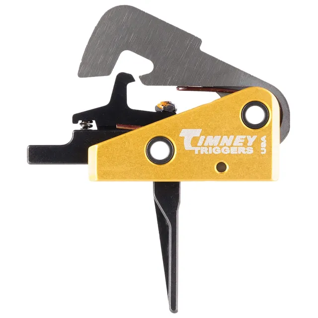 Timney 670ST Competition Trigger 4 lbs Single-Stage Black/Gold AR-10 - Timney Triggers