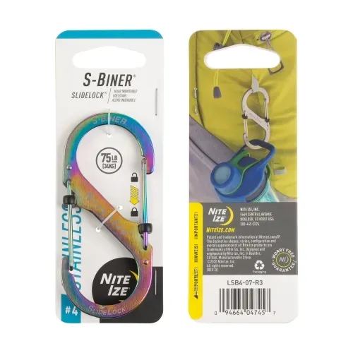 Nite-Ize S-Biner SlideLock Stainless Steel #4 Double-Gate