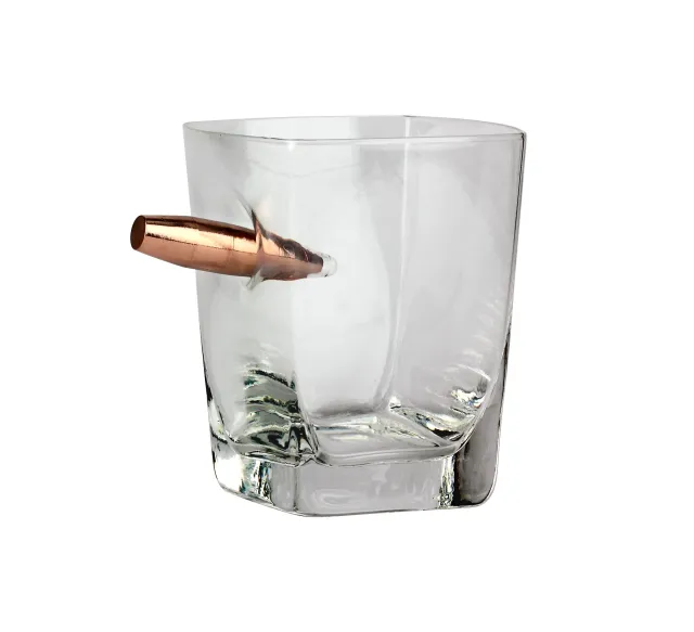 Caliber Gourmet Last Man Standing Whiskey Glass w/ Bullet
