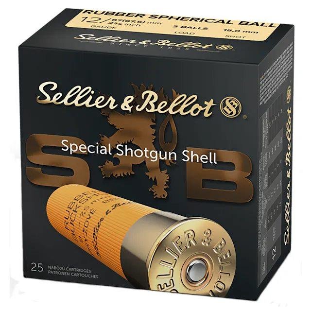 Buy Sellier & Bellot SB12RBB 12 Gauge 2.75" Rubber Ball Ammo 25 Rounds online