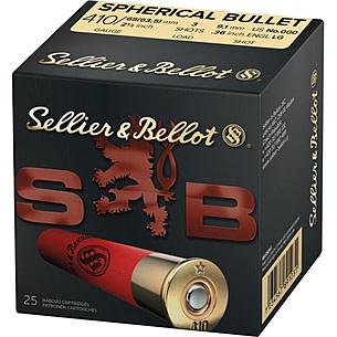 Buy Sellier & Bellot SB410A 410 Gauge 2.5" 1/2oz 000 Buckshot 25/Box online