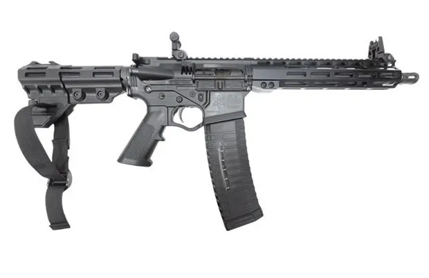 ATI Alpha MAXX Pistol 5.56mm 60rd Magazine 10.5 Barrel 10 M-Lok TB Brace - ATI - 5.56 x 45mm for sale at Smoke Wagon Firearms