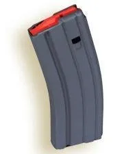 ASC AR Family Rifle Magazine Orange Follower .223 Remington Grey Aluminum 30/rd