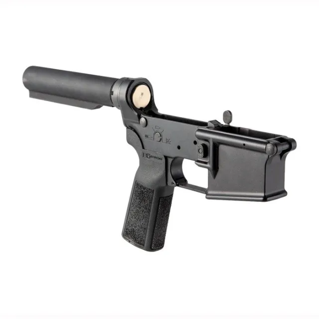 Sons OF LIBERTY GUN WORKS AR-15 LOWER RECEIVER SEMI-COMPLETE REBELLIOUS STRIPES BLK