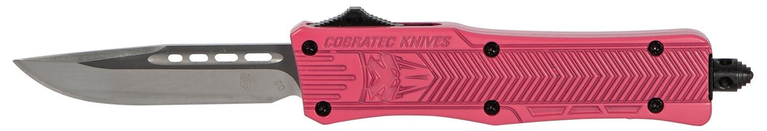 CobraTec Knives CTK-1 Small 2.75 In D2 Steel Pink OTF Knife - CobraTec Knives