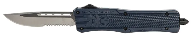 CobraTec MNYCTK1MDS CTK-1 Medium 3" OTF D2 Steel Knife NYPD Blue Handle - CobraTec Knives