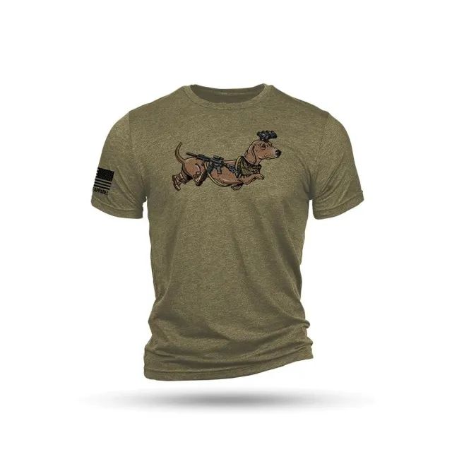 Nine Line Apparel Tactical Wiener Short Sleeve Shirt Olive Triblend 3XL - Nine Line Apparel for sale at Smoke Wagon Firearms