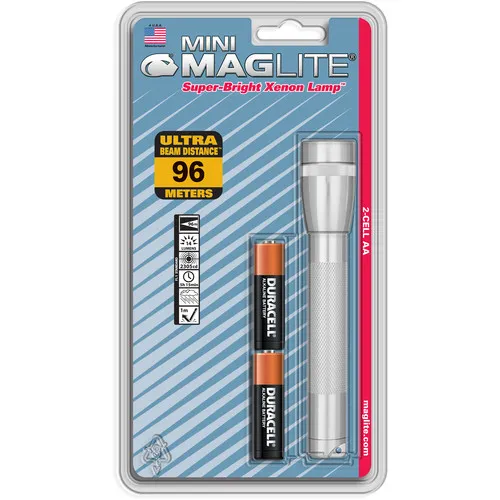 Maglite M2A Mini Mag 2 AA-Cell Flashlight Compact Aluminum - Maglite for sale at Smoke Wagon Firearms