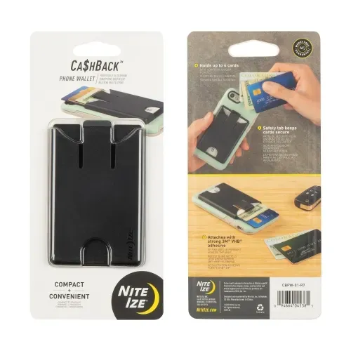 Nite-Ize CashBack Phone Wallet Magnetic Slim Adhesive Card Holder