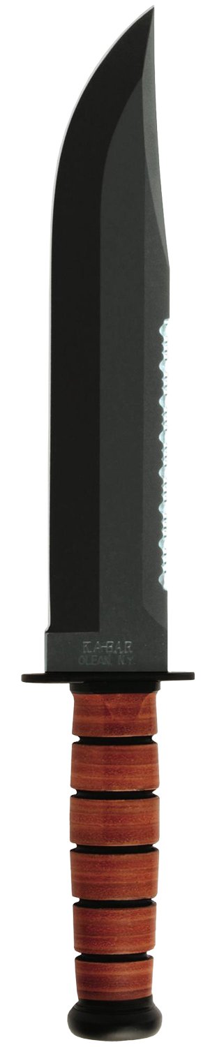 Buy Ka-Bar 2217 Big Brother 9.38 In Fixed Blade Knife Leather Handle Sheath online