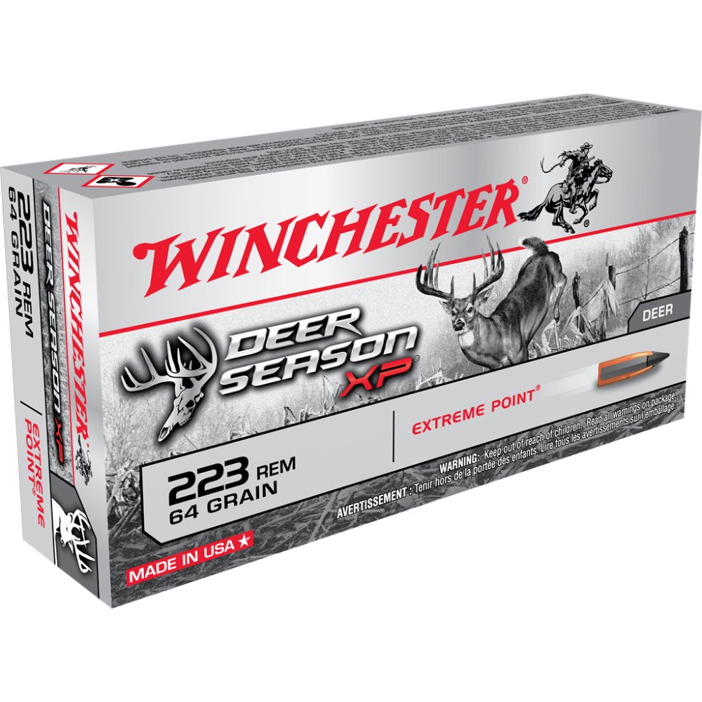 Winchester Ammo X223DS Deer Season XP 223 Rem 64 gr Extreme Point 20 Per Box/ 10 Cs - Winchester - 223 Rem
