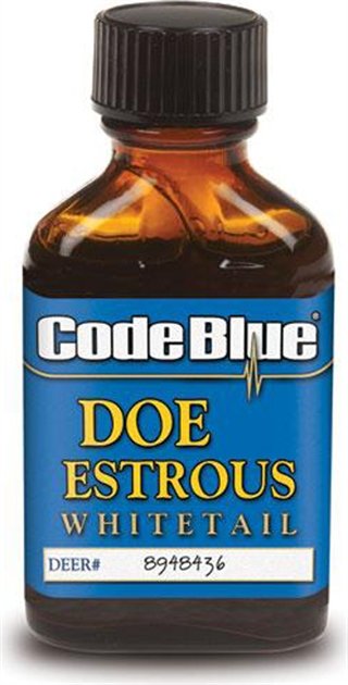 Code Blue OA1001 Doe Estrous Deer Attractant 1 oz Bottle - Code Blue