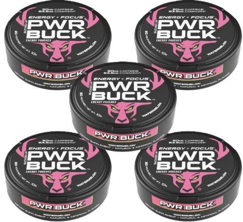 BUCKED UP PWR BUCK ENERGY POUCHES 5 CAN ROLL - Bucked Up