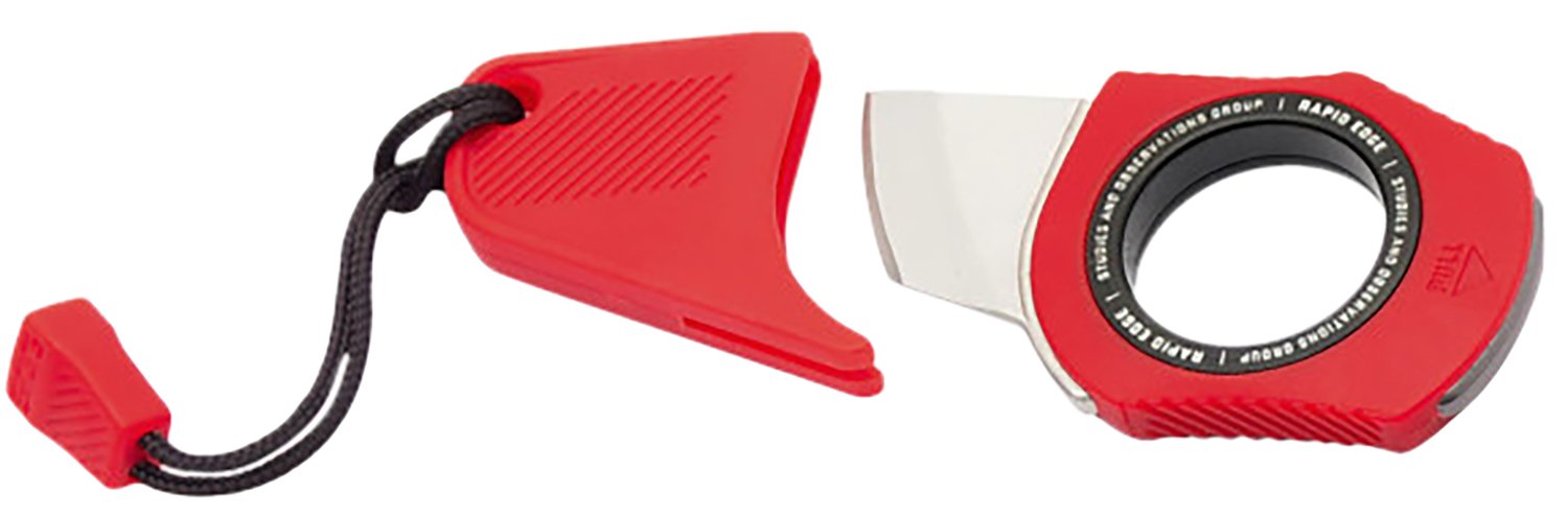 SOG Rapid Rescue Red Aluminum Stonewashed Blade Tool SOG18300143 - SOG