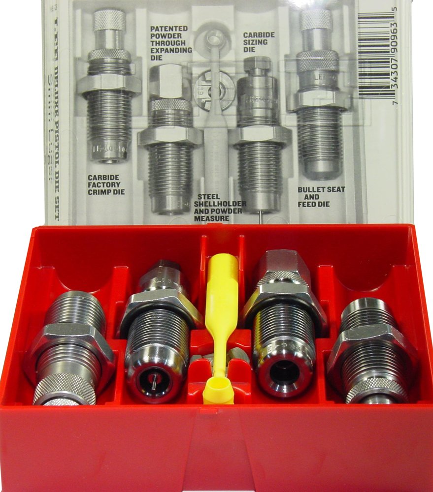 Lee Precision 90968 Carbide 4-Die Set 45 ACP Reloading Kit - Lee Precision - 45 ACP