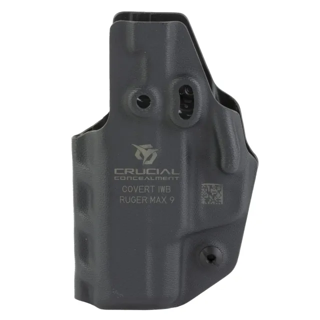 Crucial Concealment 1205 Covert IWB Holster, Kydex, Black, Ruger Max-9 - Crucial Concealment